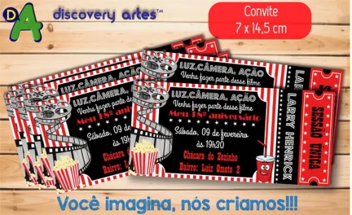 Convite Ingresso Cinema