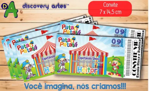 Convite Ingresso Patati Patata