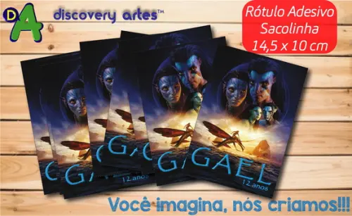 Rótulo Adesivo Sacolinha Avatar