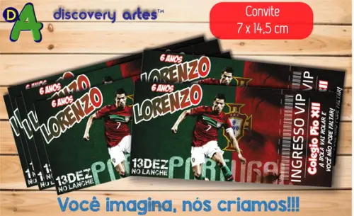 Convite Ingresso Seleção de Portugal