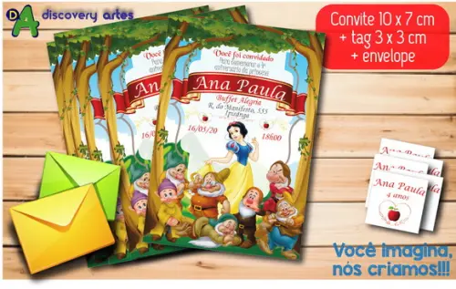 Convite Branca de Neve