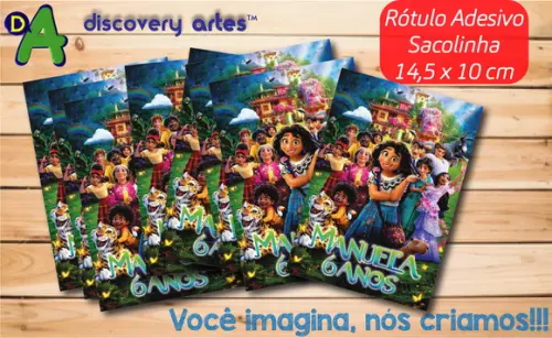 Rótulo Adesivo Sacolinha Encanto