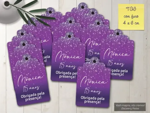 Tag com Furo Roxo Euphoria