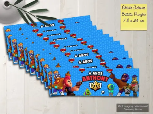 Rótulo Adesivo Batata Brawl Stars