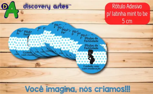 Rotulo Adesivo Latinha Pilulas da Fertilidade