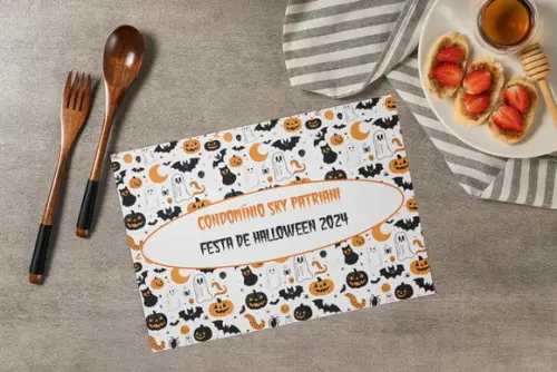 Jogo Americano Halloween (descartável)