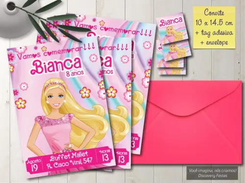 Convite Barbie