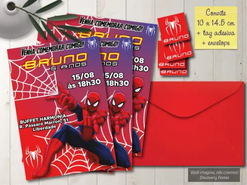 Convite Homem Aranha