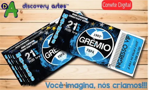 Convite Ingresso Digital Gremio