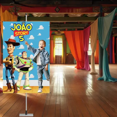 Banner Toy Story com Foto da Criança (para Uso Interno)