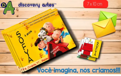Convite Snoopy
