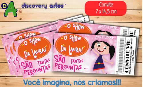 Convite Ingresso Show da Luna Rosa
