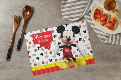 Jogo Americano Mickey (descartável)