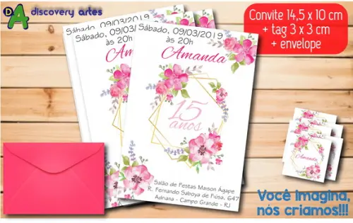 Convite Aniversário 15 Anos