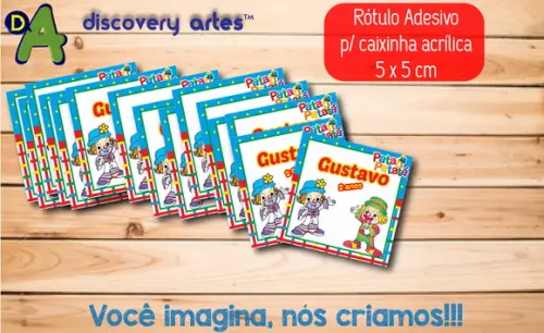Rótulo Adesivo caixinha Patati Patata