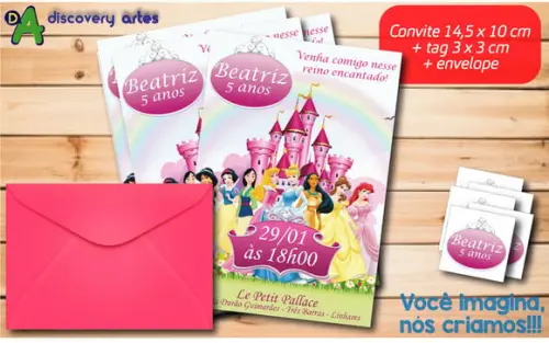 Convite Princesas