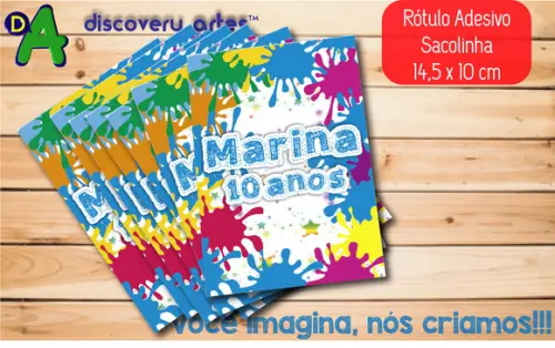 Rótulo Adesivo Sacola Slime