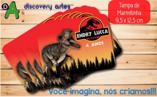 Tampa de Marmitinha Dinossauro