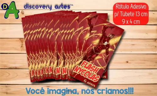 Rótulo Adesivo Tubete The Flash