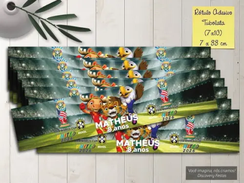 Rótulo Adesivo Tubolata Copa do Mundo (7x10)