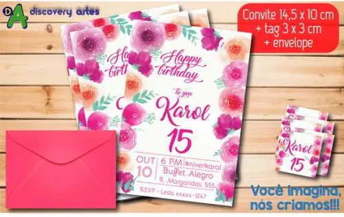 Convite Aniversário 15 Anos