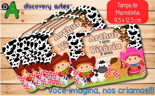 Tampa de Marmitinha Fazendinha