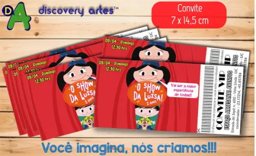 Convite Ingresso Show da Luna