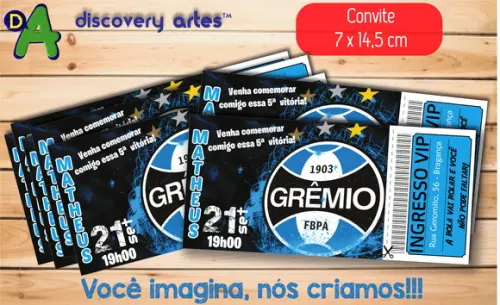 Convite Ingresso Grêmio