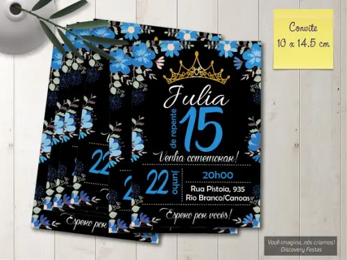 Convite Aniversário 15 Anos