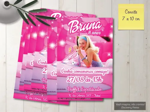 Convite Barbie