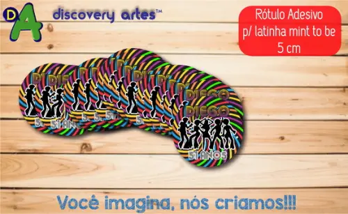 Rótulo Adesivo Latinha Anos 60
