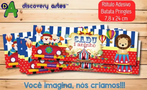 Rótulo Adesivo Batata Circo