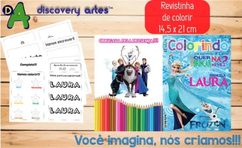 Revista de Colorir Frozen