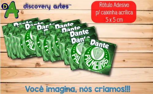 Rótulo Adesivo Caixinha Time de Futebol