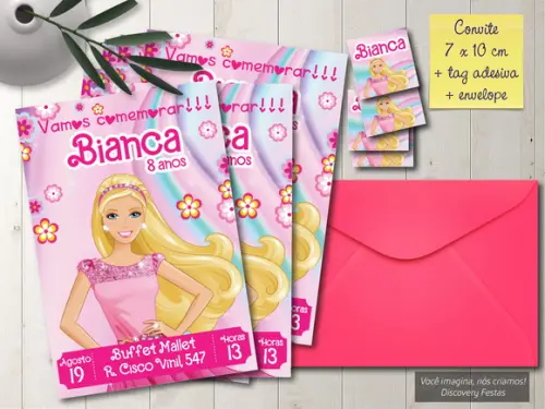 Convite Barbie