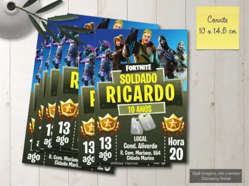 Convite Fortnite