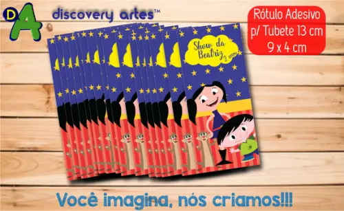 Rótulo Adesivo Tubete Show da Luna