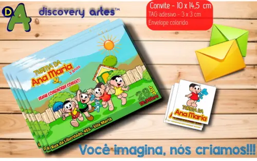 Convite Turma da Monica