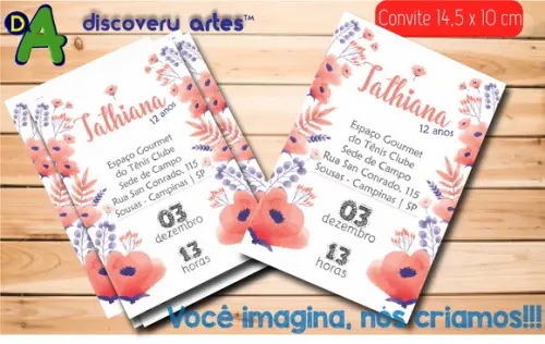 Convite Flores