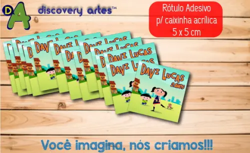 Rótulo Adesivo Caixinha Show da Luna