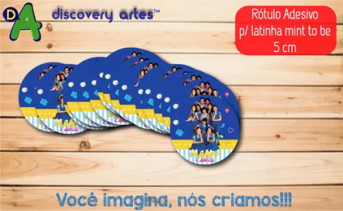 Rótulo Adesivo Latinha Chiquititas