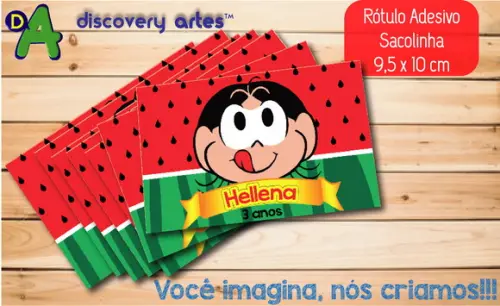 Rótulo Adesivo Sacolinha Magali