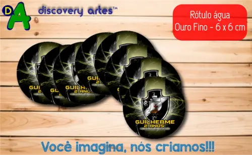 Rótulo Adesivo Água Ouro Fino Vasco