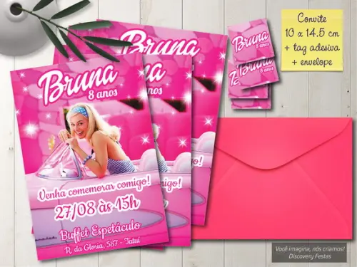 Convite Barbie