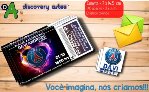 Convite Ingresso PSG