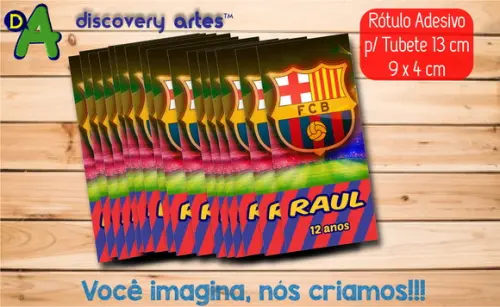Rótulo Adesivo Tubete Barcelona
