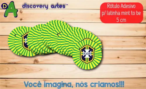 Rótulo Adesivo Latinha Futebol