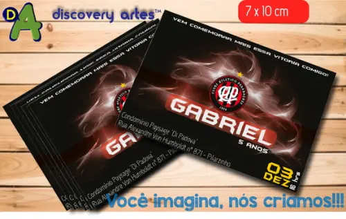 Convite Clube Atletico Paranaense