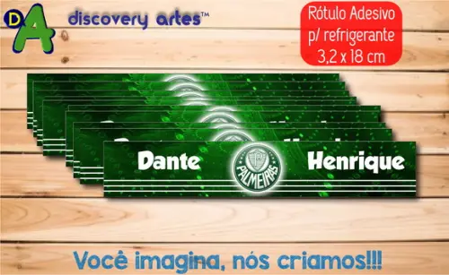 Rótulo Adesivo Refrigerante Time de Futebol