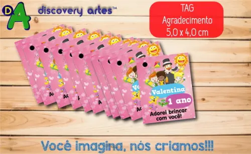 Tag Mundo Bita - Rosa
